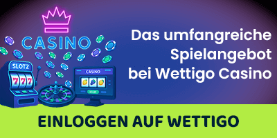 Casino Symbole mit Spielautomaten und Spieltisch
